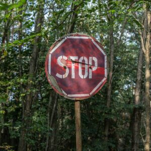 Red and White Stop Road Signage