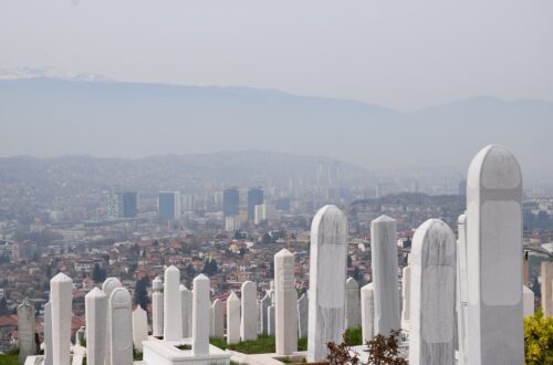 sarajevo, bosnia, cemetery