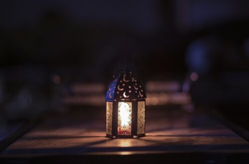 Photo Of Turned-On Night Lantern