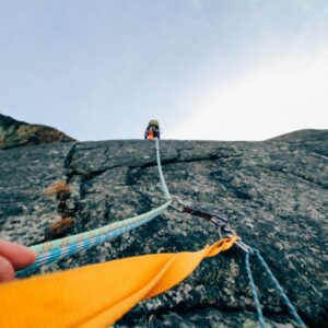 Person Mountain Climbing