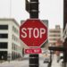 red stop sign