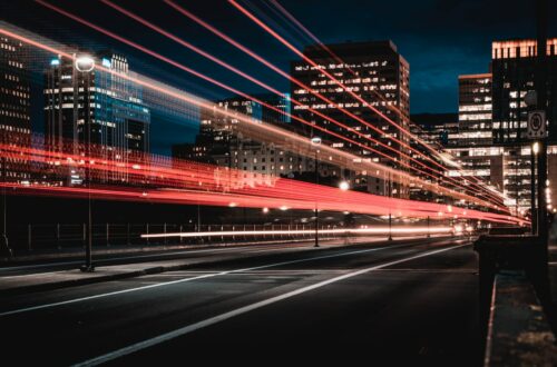 long exposure photography of road and cars