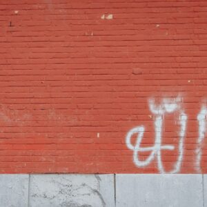 orange concrete wall brick