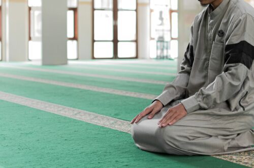 a man sitting on the floor